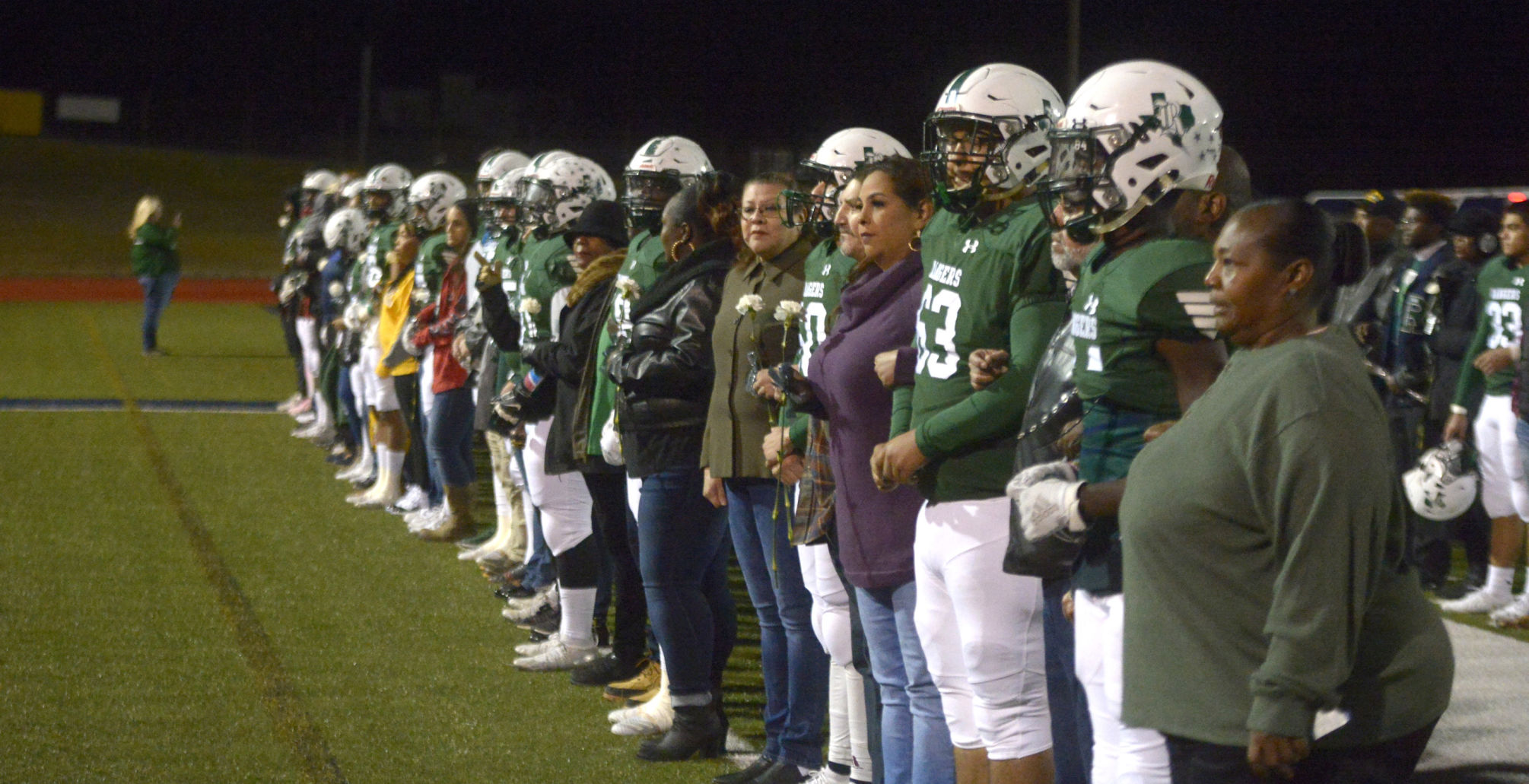 Rudder High School senior night 2019
